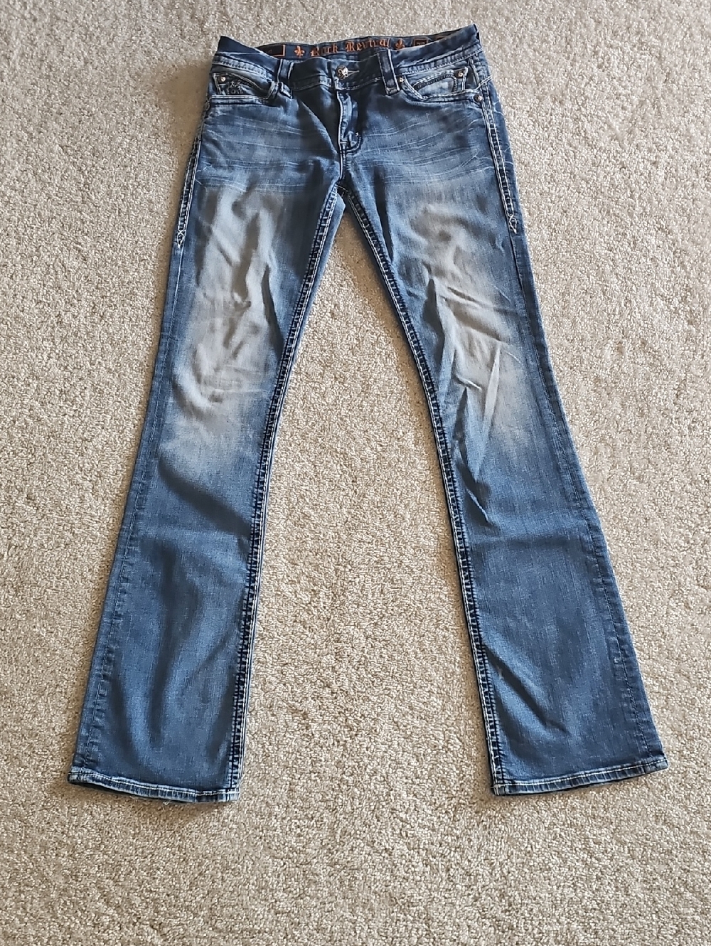 Rock Revival Women's Medium Blue Bootcut Jeans